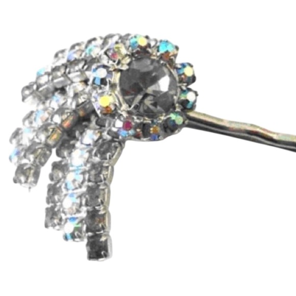 Accessories - Rhinestone Glamour Hairpin | Vintage Jewelry Statement Hair Accessory